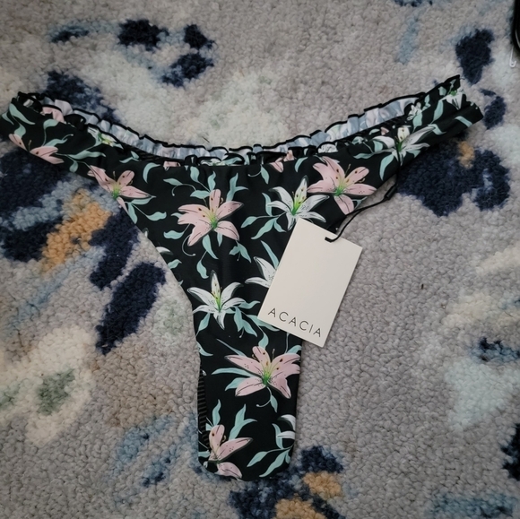 Acacia Dawson Bikini Bottom in Monet size L NWT - Picture 3 of 6